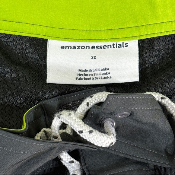 Men’s Amazon Essentials Fully Lined Board Shorts [swim trunks] charcoal gray - Picture 7 of 8